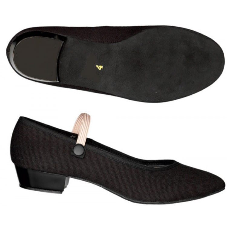 low heel character shoes