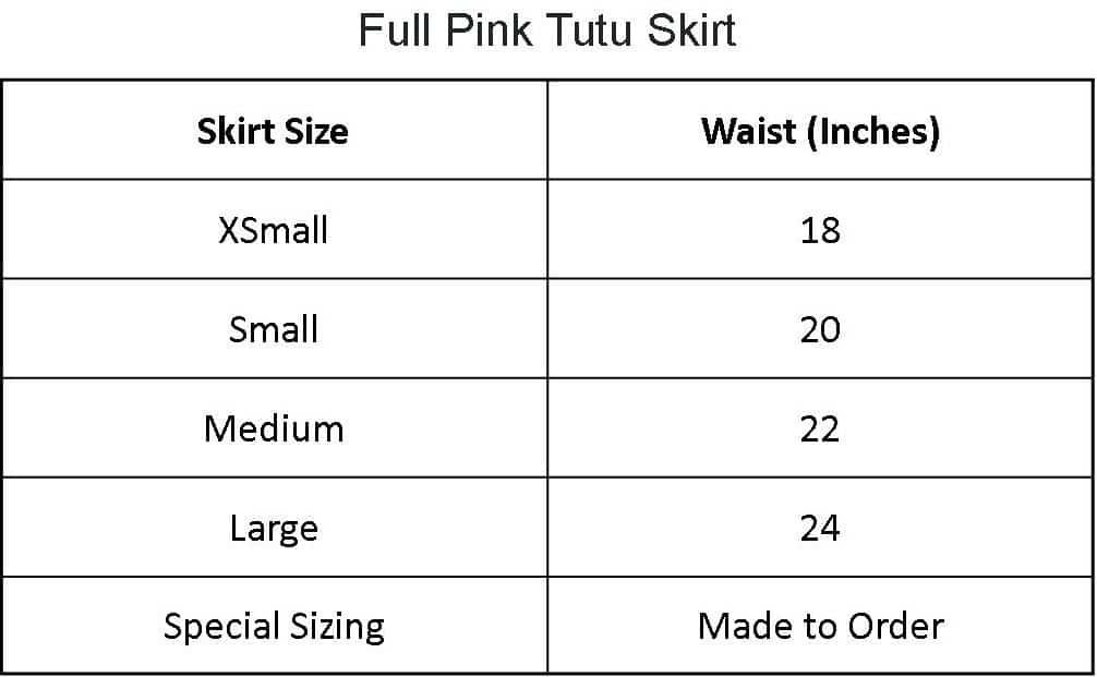 Turning Pointe s Online Shop Full Pink Tulle Tutu Skirt